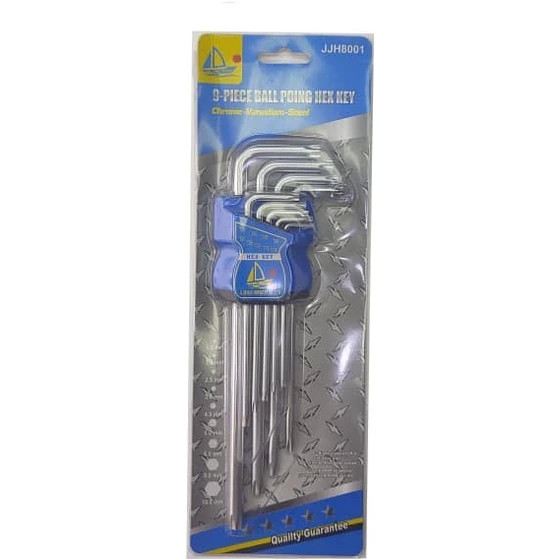 ست 9 تایی آچار ستاره ای بلند HEX KEY مدل JJH8001